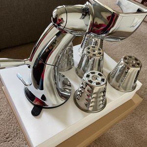 Heavy Duty Manual Vegetable Food Processor w/ Stainless 5 Steel Shredder Cones